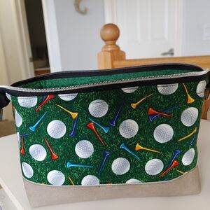 Golf Themed Cosmetic Bag